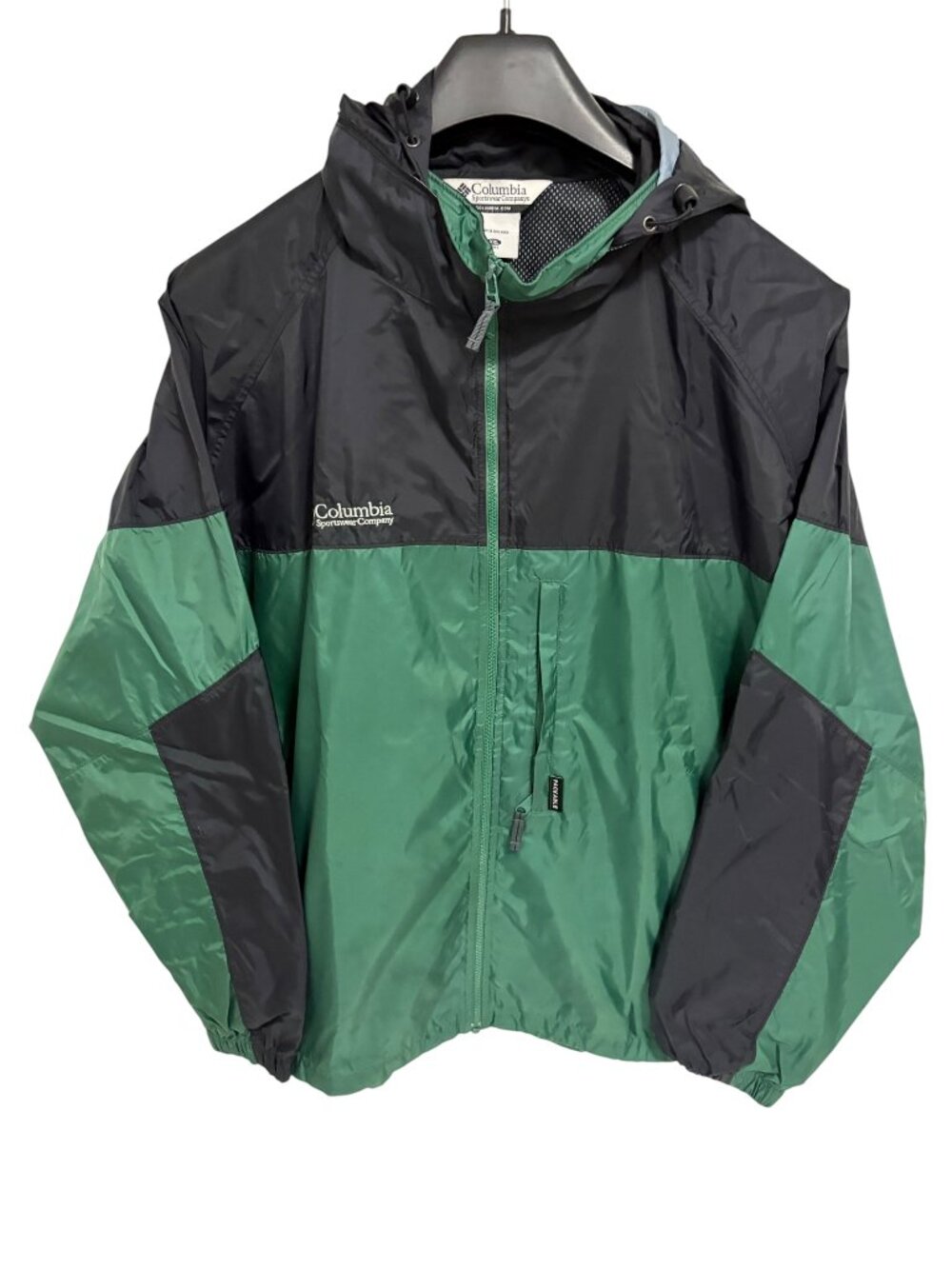 Columbia Men’s XXL Windbreaker Rain Jacket Lightweight Full Zip Hooded